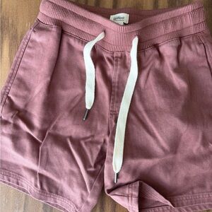 UpWest Mauve Relaxed Shorts with Drawstring